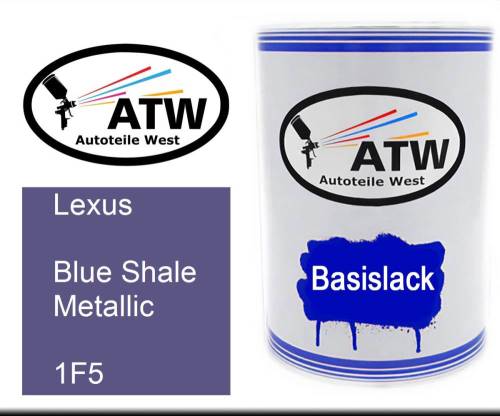 Lexus, Blue Shale Metallic, 1F5: 500ml Lackdose, von ATW Autoteile West.